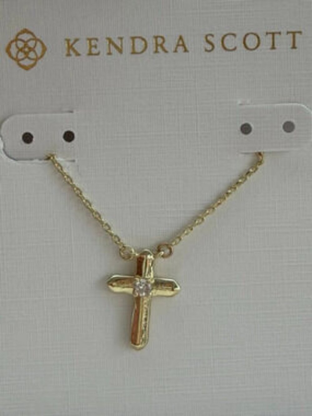 Kendra Scott Gold Cross Necklace - Picture 2 of 3